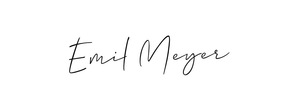 Also we have Emil Meyer name is the best signature style. Create professional handwritten signature collection using Allison_Script autograph style. Emil Meyer signature style 2 images and pictures png