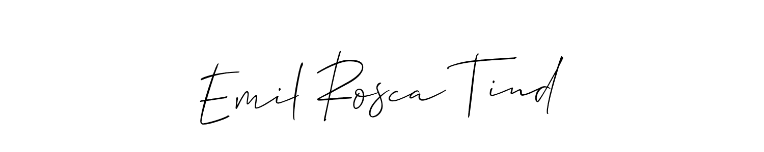 You can use this online signature creator to create a handwritten signature for the name Emil Rosca Tind. This is the best online autograph maker. Emil Rosca Tind signature style 2 images and pictures png