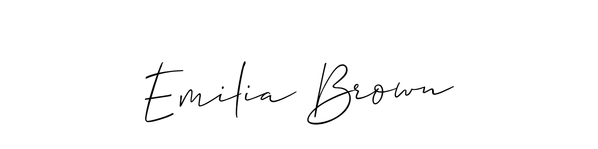 Best and Professional Signature Style for Emilia Brown. Allison_Script Best Signature Style Collection. Emilia Brown signature style 2 images and pictures png