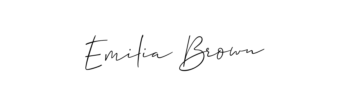 if you are searching for the best signature style for your name Emilia Brown. so please give up your signature search. here we have designed multiple signature styles  using Allison_Script. Emilia Brown signature style 2 images and pictures png
