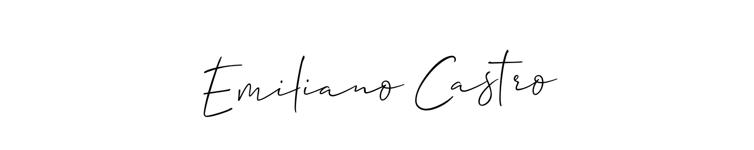 Also You can easily find your signature by using the search form. We will create Emiliano Castro name handwritten signature images for you free of cost using Allison_Script sign style. Emiliano Castro signature style 2 images and pictures png