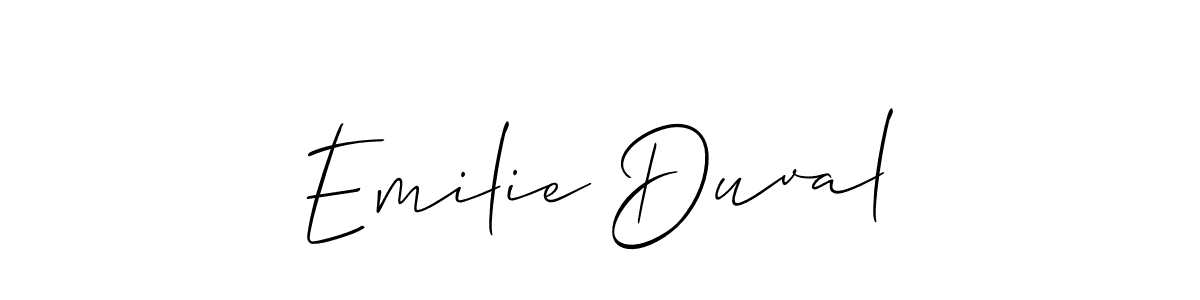 Check out images of Autograph of Emilie Duval name. Actor Emilie Duval Signature Style. Allison_Script is a professional sign style online. Emilie Duval signature style 2 images and pictures png