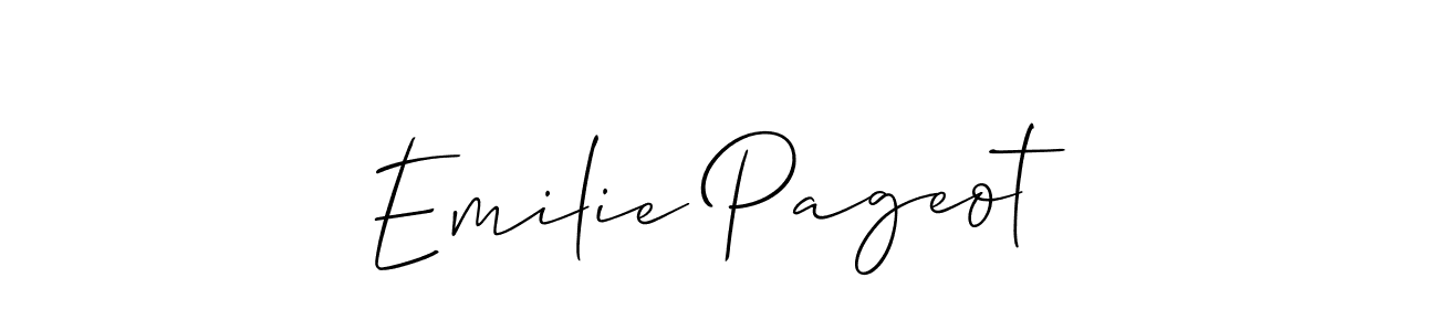 You can use this online signature creator to create a handwritten signature for the name Emilie Pageot. This is the best online autograph maker. Emilie Pageot signature style 2 images and pictures png