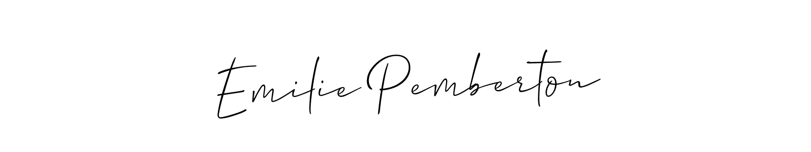 This is the best signature style for the Emilie Pemberton name. Also you like these signature font (Allison_Script). Mix name signature. Emilie Pemberton signature style 2 images and pictures png