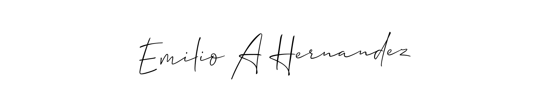 Best and Professional Signature Style for Emilio A Hernandez. Allison_Script Best Signature Style Collection. Emilio A Hernandez signature style 2 images and pictures png