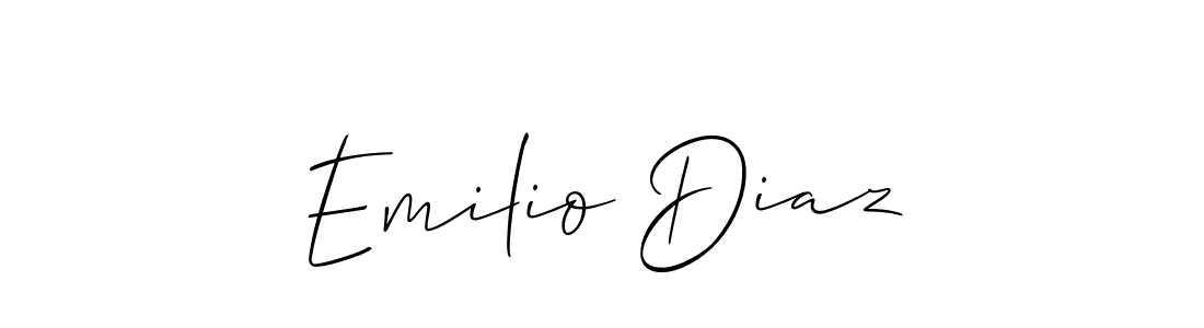 The best way (Allison_Script) to make a short signature is to pick only two or three words in your name. The name Emilio Diaz include a total of six letters. For converting this name. Emilio Diaz signature style 2 images and pictures png