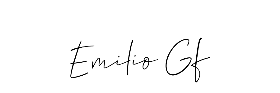 Make a short Emilio Gf signature style. Manage your documents anywhere anytime using Allison_Script. Create and add eSignatures, submit forms, share and send files easily. Emilio Gf signature style 2 images and pictures png