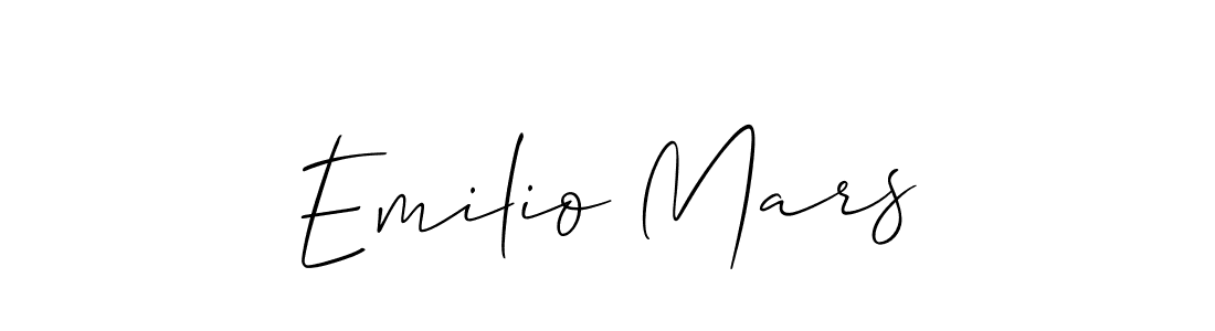 Best and Professional Signature Style for Emilio Mars. Allison_Script Best Signature Style Collection. Emilio Mars signature style 2 images and pictures png