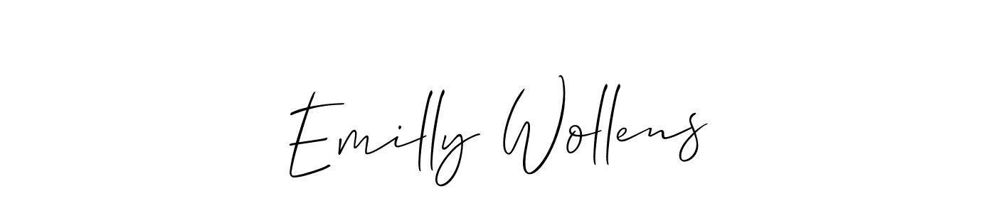 See photos of Emilly Wollens official signature by Spectra . Check more albums & portfolios. Read reviews & check more about Allison_Script font. Emilly Wollens signature style 2 images and pictures png