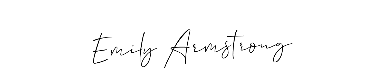 Make a beautiful signature design for name Emily Armstrong. With this signature (Allison_Script) style, you can create a handwritten signature for free. Emily Armstrong signature style 2 images and pictures png