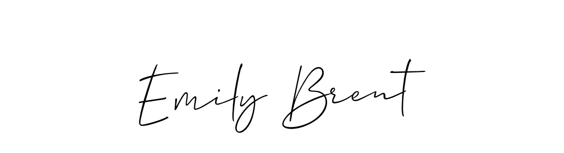 Make a beautiful signature design for name Emily Brent. With this signature (Allison_Script) style, you can create a handwritten signature for free. Emily Brent signature style 2 images and pictures png