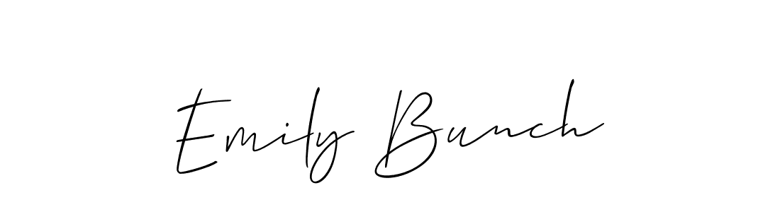 How to Draw Emily Bunch signature style? Allison_Script is a latest design signature styles for name Emily Bunch. Emily Bunch signature style 2 images and pictures png