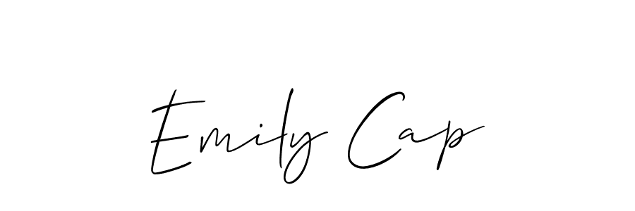 Also we have Emily Cap name is the best signature style. Create professional handwritten signature collection using Allison_Script autograph style. Emily Cap signature style 2 images and pictures png