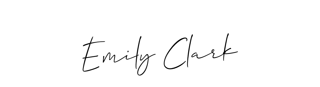 Design your own signature with our free online signature maker. With this signature software, you can create a handwritten (Allison_Script) signature for name Emily Clark. Emily Clark signature style 2 images and pictures png