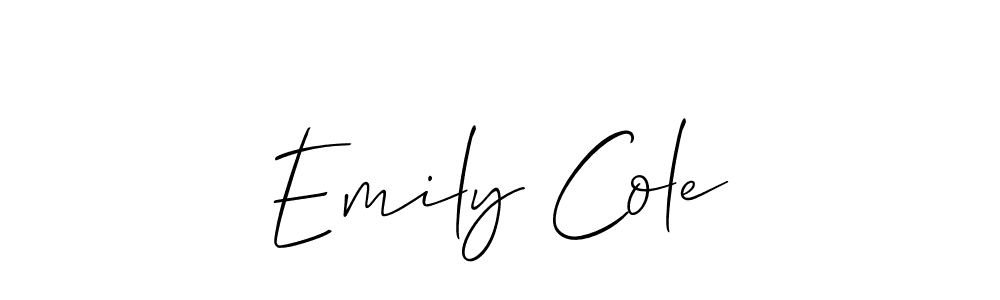 How to make Emily Cole name signature. Use Allison_Script style for creating short signs online. This is the latest handwritten sign. Emily Cole signature style 2 images and pictures png