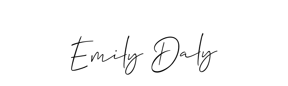 Design your own signature with our free online signature maker. With this signature software, you can create a handwritten (Allison_Script) signature for name Emily Daly. Emily Daly signature style 2 images and pictures png