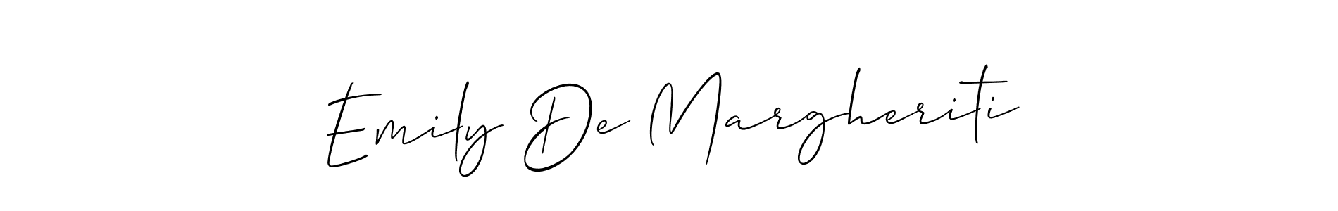 Use a signature maker to create a handwritten signature online. With this signature software, you can design (Allison_Script) your own signature for name Emily De Margheriti. Emily De Margheriti signature style 2 images and pictures png