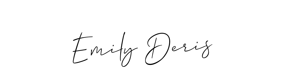 How to Draw Emily Deris signature style? Allison_Script is a latest design signature styles for name Emily Deris. Emily Deris signature style 2 images and pictures png