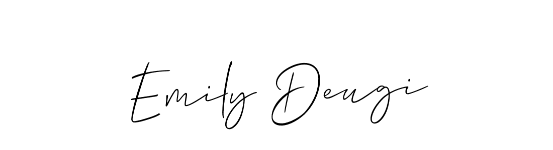 Best and Professional Signature Style for Emily Deugi. Allison_Script Best Signature Style Collection. Emily Deugi signature style 2 images and pictures png