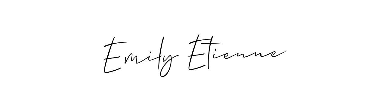 This is the best signature style for the Emily Etienne name. Also you like these signature font (Allison_Script). Mix name signature. Emily Etienne signature style 2 images and pictures png