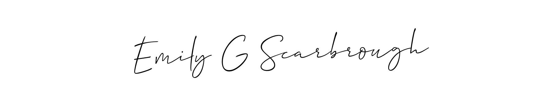 Once you've used our free online signature maker to create your best signature Allison_Script style, it's time to enjoy all of the benefits that Emily G Scarbrough name signing documents. Emily G Scarbrough signature style 2 images and pictures png
