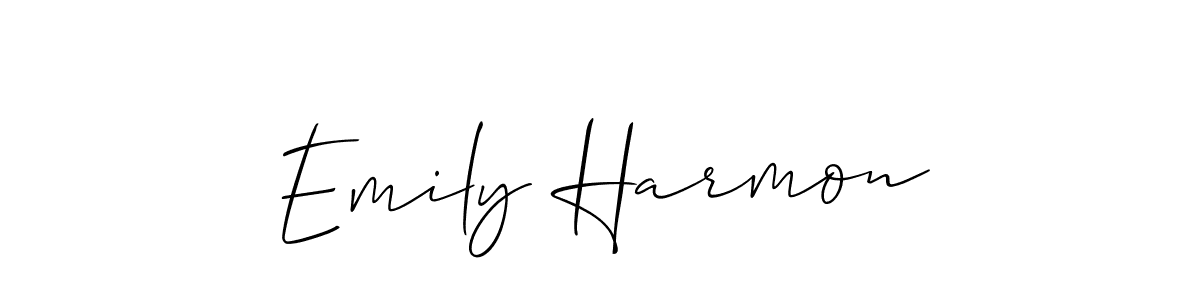 Similarly Allison_Script is the best handwritten signature design. Signature creator online .You can use it as an online autograph creator for name Emily Harmon. Emily Harmon signature style 2 images and pictures png