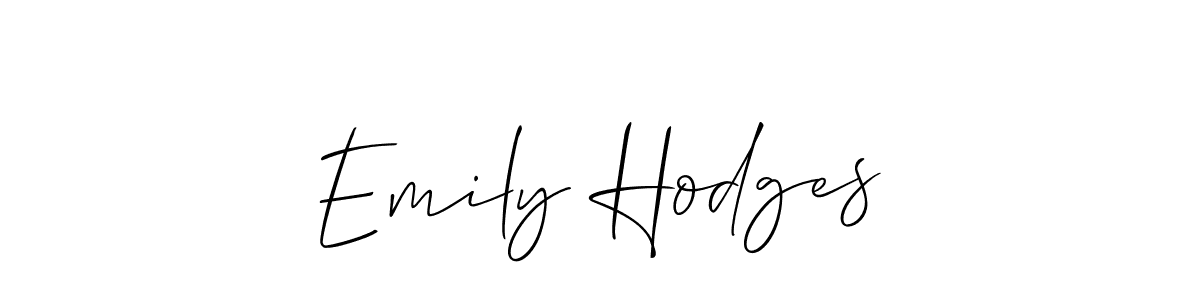Design your own signature with our free online signature maker. With this signature software, you can create a handwritten (Allison_Script) signature for name Emily Hodges. Emily Hodges signature style 2 images and pictures png