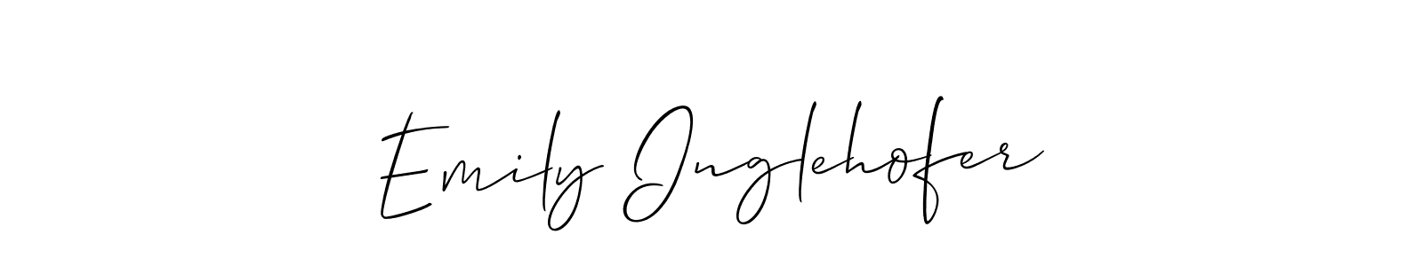 Use a signature maker to create a handwritten signature online. With this signature software, you can design (Allison_Script) your own signature for name Emily Inglehofer. Emily Inglehofer signature style 2 images and pictures png