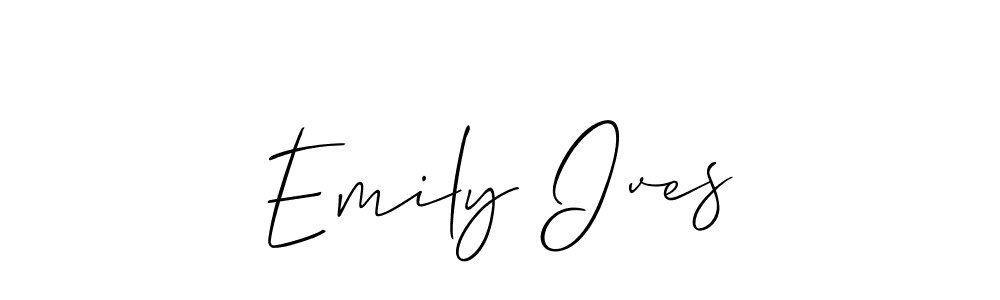 Also You can easily find your signature by using the search form. We will create Emily Ives name handwritten signature images for you free of cost using Allison_Script sign style. Emily Ives signature style 2 images and pictures png