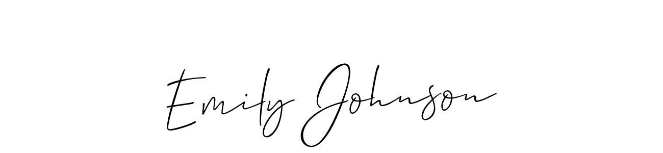 This is the best signature style for the Emily Johnson name. Also you like these signature font (Allison_Script). Mix name signature. Emily Johnson signature style 2 images and pictures png