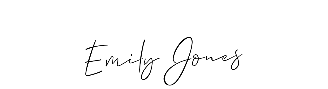 Allison_Script is a professional signature style that is perfect for those who want to add a touch of class to their signature. It is also a great choice for those who want to make their signature more unique. Get Emily Jones name to fancy signature for free. Emily Jones signature style 2 images and pictures png