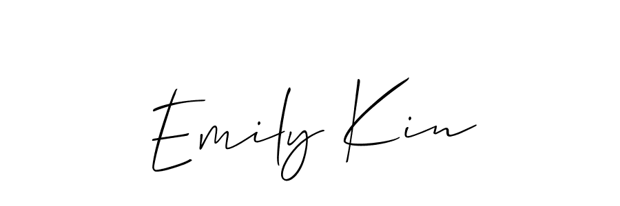 Design your own signature with our free online signature maker. With this signature software, you can create a handwritten (Allison_Script) signature for name Emily Kin. Emily Kin signature style 2 images and pictures png