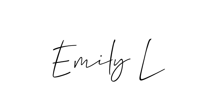 Once you've used our free online signature maker to create your best signature Allison_Script style, it's time to enjoy all of the benefits that Emily L name signing documents. Emily L signature style 2 images and pictures png