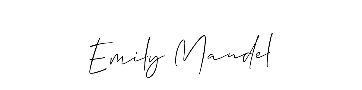 Best and Professional Signature Style for Emily Mandel. Allison_Script Best Signature Style Collection. Emily Mandel signature style 2 images and pictures png