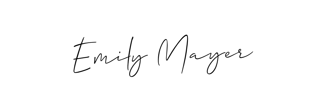 Design your own signature with our free online signature maker. With this signature software, you can create a handwritten (Allison_Script) signature for name Emily Mayer. Emily Mayer signature style 2 images and pictures png