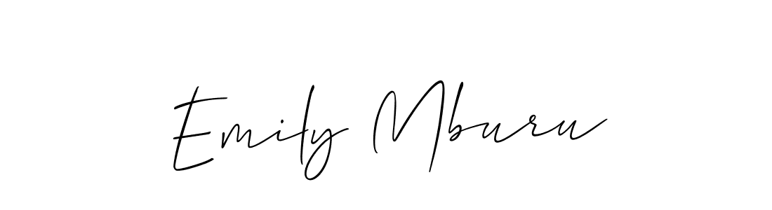 Best and Professional Signature Style for Emily Mburu. Allison_Script Best Signature Style Collection. Emily Mburu signature style 2 images and pictures png