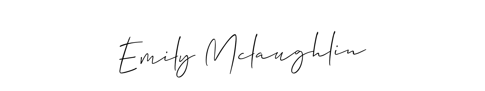 The best way (Allison_Script) to make a short signature is to pick only two or three words in your name. The name Emily Mclaughlin include a total of six letters. For converting this name. Emily Mclaughlin signature style 2 images and pictures png