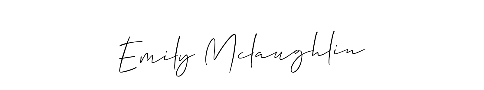 Design your own signature with our free online signature maker. With this signature software, you can create a handwritten (Allison_Script) signature for name Emily Mclaughlin. Emily Mclaughlin signature style 2 images and pictures png