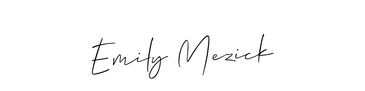 See photos of Emily Mezick official signature by Spectra . Check more albums & portfolios. Read reviews & check more about Allison_Script font. Emily Mezick signature style 2 images and pictures png