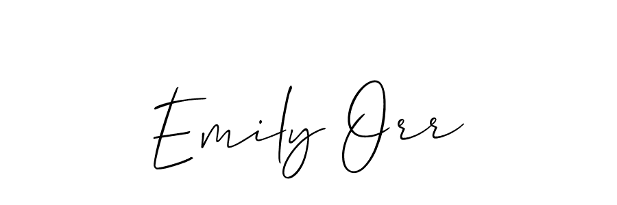 Emily Orr stylish signature style. Best Handwritten Sign (Allison_Script) for my name. Handwritten Signature Collection Ideas for my name Emily Orr. Emily Orr signature style 2 images and pictures png