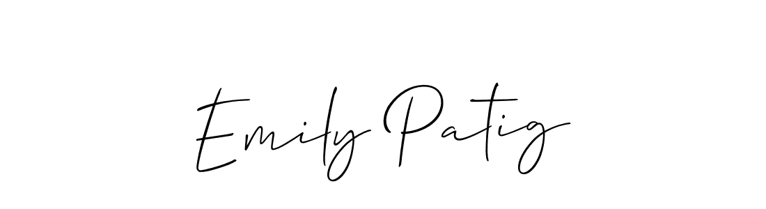 if you are searching for the best signature style for your name Emily Patig. so please give up your signature search. here we have designed multiple signature styles  using Allison_Script. Emily Patig signature style 2 images and pictures png