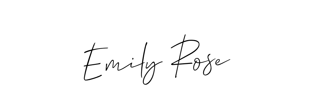 It looks lik you need a new signature style for name Emily Rose. Design unique handwritten (Allison_Script) signature with our free signature maker in just a few clicks. Emily Rose signature style 2 images and pictures png