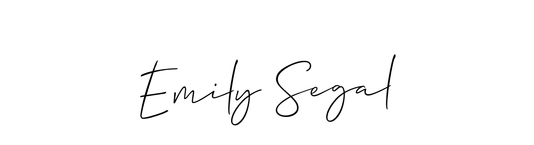 Create a beautiful signature design for name Emily Segal. With this signature (Allison_Script) fonts, you can make a handwritten signature for free. Emily Segal signature style 2 images and pictures png