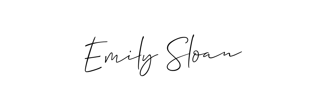 Allison_Script is a professional signature style that is perfect for those who want to add a touch of class to their signature. It is also a great choice for those who want to make their signature more unique. Get Emily Sloan name to fancy signature for free. Emily Sloan signature style 2 images and pictures png