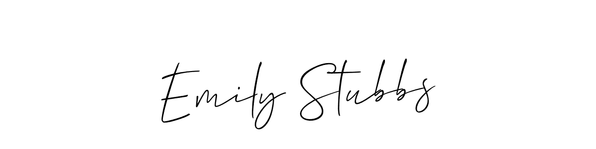 How to make Emily Stubbs signature? Allison_Script is a professional autograph style. Create handwritten signature for Emily Stubbs name. Emily Stubbs signature style 2 images and pictures png