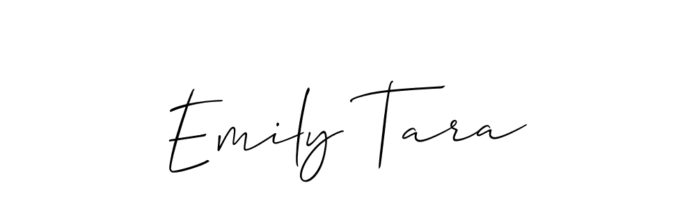 Make a short Emily Tara signature style. Manage your documents anywhere anytime using Allison_Script. Create and add eSignatures, submit forms, share and send files easily. Emily Tara signature style 2 images and pictures png