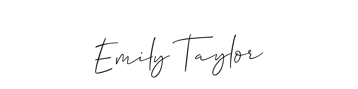 Make a beautiful signature design for name Emily Taylor. With this signature (Allison_Script) style, you can create a handwritten signature for free. Emily Taylor signature style 2 images and pictures png