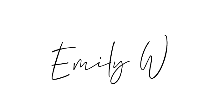 Best and Professional Signature Style for Emily W. Allison_Script Best Signature Style Collection. Emily W signature style 2 images and pictures png