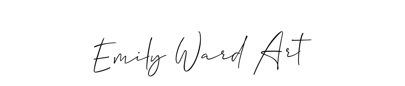 Make a beautiful signature design for name Emily Ward Art. With this signature (Allison_Script) style, you can create a handwritten signature for free. Emily Ward Art signature style 2 images and pictures png
