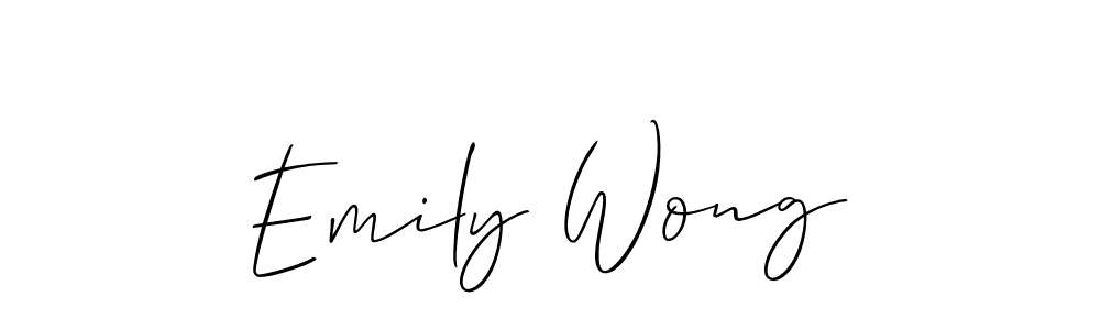 It looks lik you need a new signature style for name Emily Wong. Design unique handwritten (Allison_Script) signature with our free signature maker in just a few clicks. Emily Wong signature style 2 images and pictures png